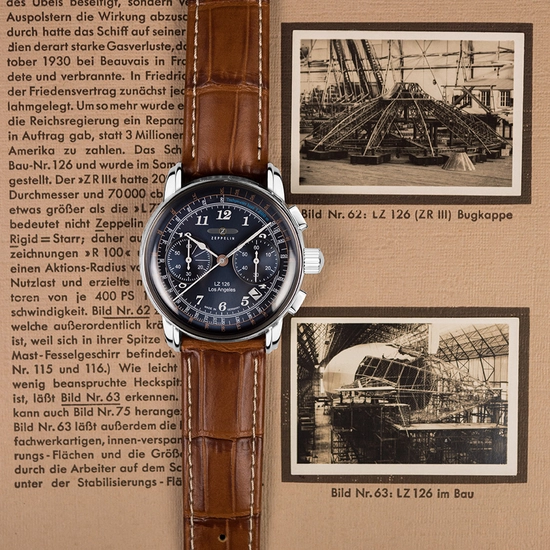 7614-3 Zeppelin Lz 126 Los Angeles Quartz Chronograph  férfi karóra
