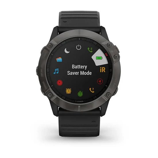 010-02157-11 Garmin Fenix 6x Pro Sapphire Carbon  férfi karóra