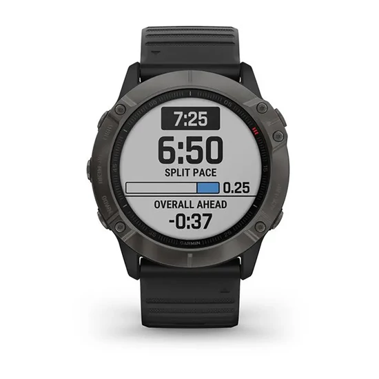 010-02157-11 Garmin Fenix 6x Pro Sapphire Carbon  férfi karóra