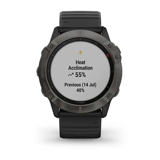 010-02157-11 Garmin Fenix 6x Pro Sapphire Carbon  férfi karóra