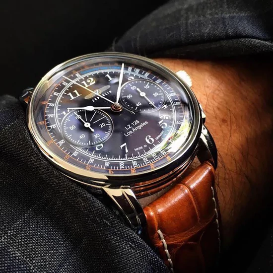 7614-3 Zeppelin Lz 126 Los Angeles Quartz Chronograph  férfi karóra