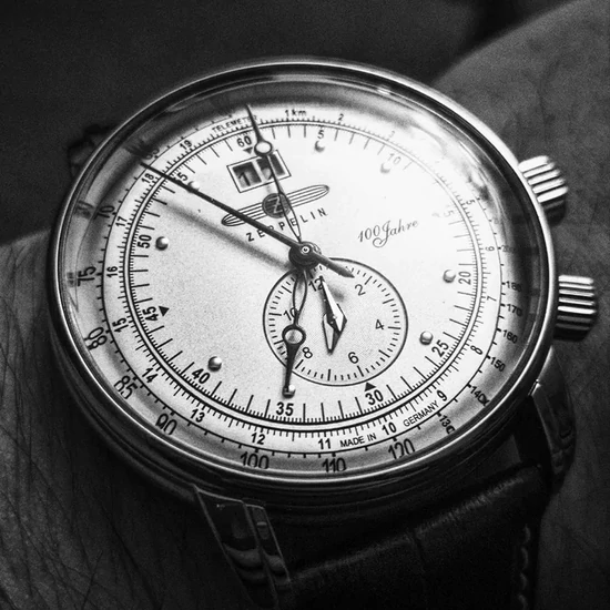 7640-1 Zeppelin 100 Years Dual Time Big Date  férfi karóra