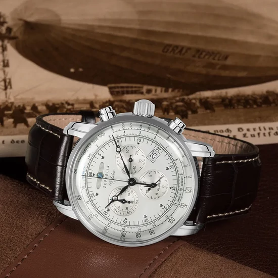 7680-1 Zeppelin 100 Years Alarm Chronograph  férfi karóra