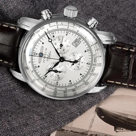 7680-1 Zeppelin 100 Years Alarm Chronograph  férfi karóra