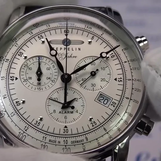 7680-1 Zeppelin 100 Years Alarm Chronograph  férfi karóra