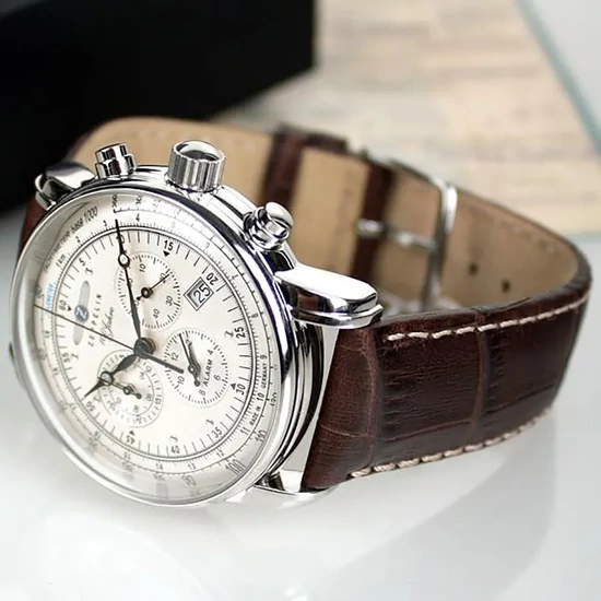 7680-1 Zeppelin 100 Years Alarm Chronograph  férfi karóra