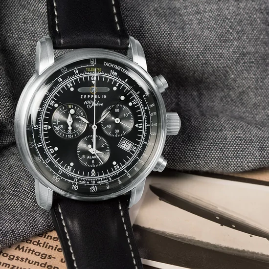 7680-2 Zeppelin 100 Years Alarm Chronograph  férfi karóra