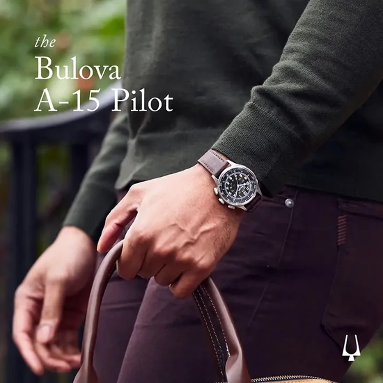 96A245 Bulova A-15 Pilot  férfi karóra