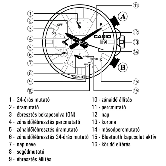 EQB-2000DB-1A Casio Edifice  férfi karóra