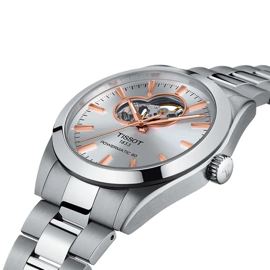 T1274071103101 Tissot Gentleman Open Heart 40mm  férfi karóra