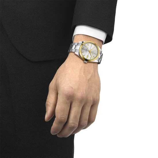 T9274074103101 Tissot Gentleman Gold Bezel 40mm  férfi karóra