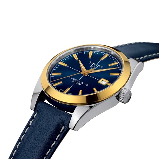T9274074604101 Tissot Gentleman Gold Bezel 40mm  férfi karóra
