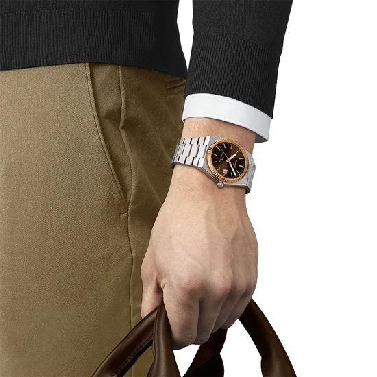 T9314074129100 Tissot Prx Gold Bezel 40mm  férfi karóra